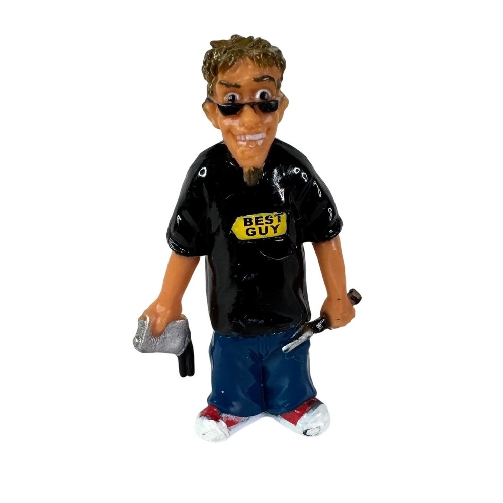 2003 Homies Series 7 Live Wire Figure Best Buy Shirt Car Stereo